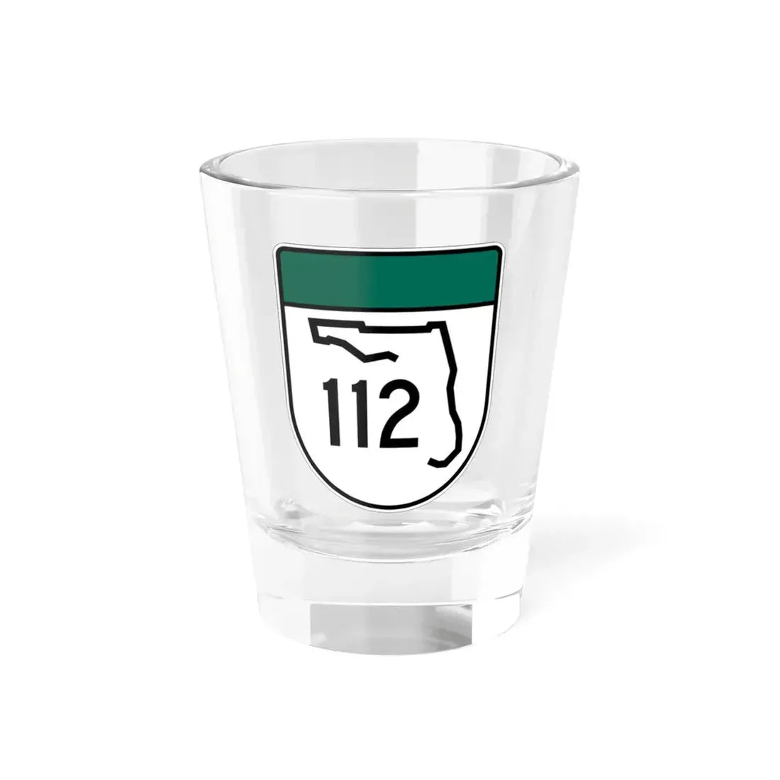 Free Florida 112 (Florida) (Road Sign) Shot Glass 1.5oz 1.5oz - Go Mug Yourself