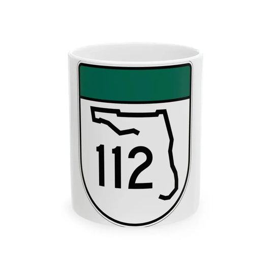 Free Florida 112 (Florida) (Road Sign) White Coffee Mug 11oz - Go Mug Yourself