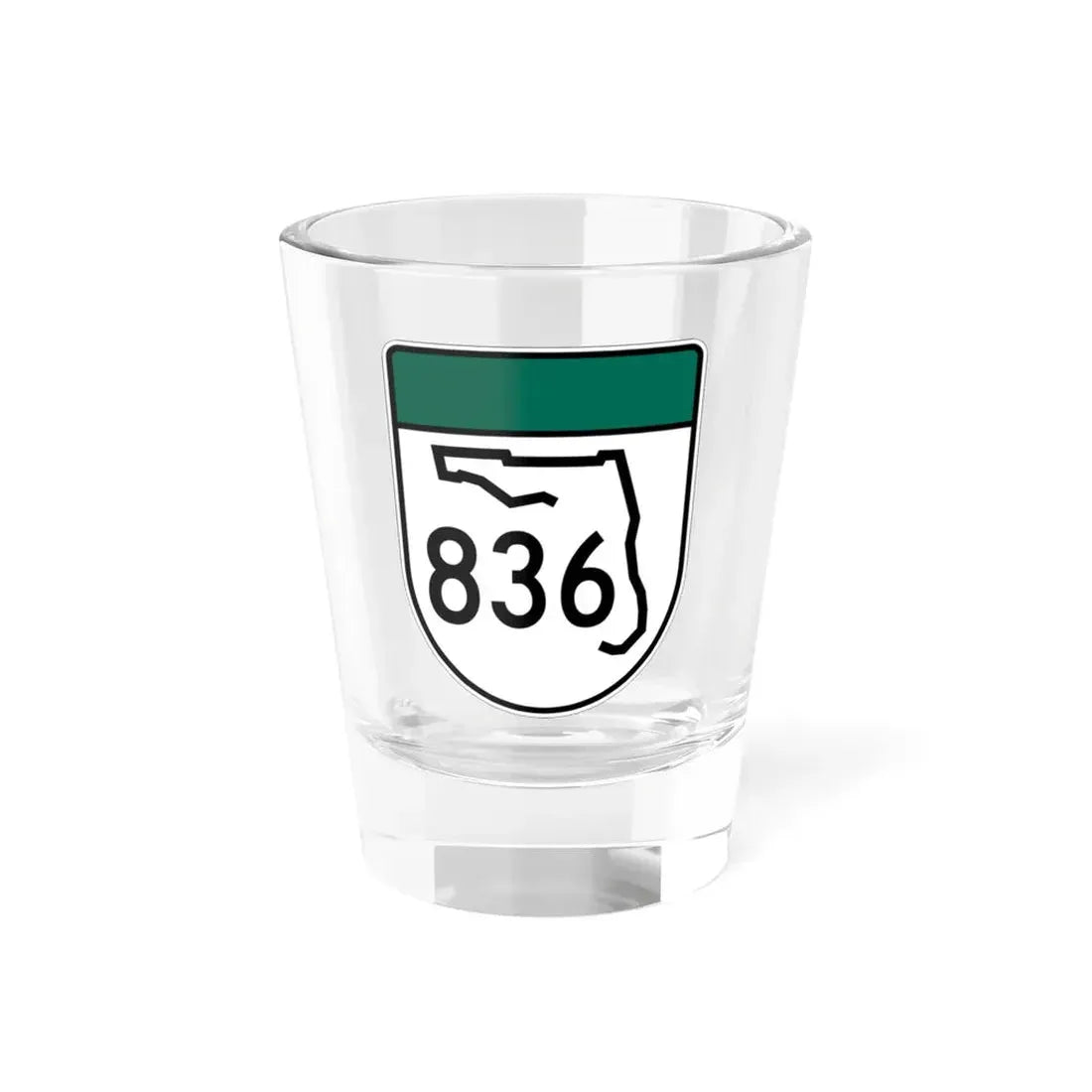 Free Florida 836 (Florida) (Road Sign) Shot Glass 1.5oz 1.5oz - Go Mug Yourself