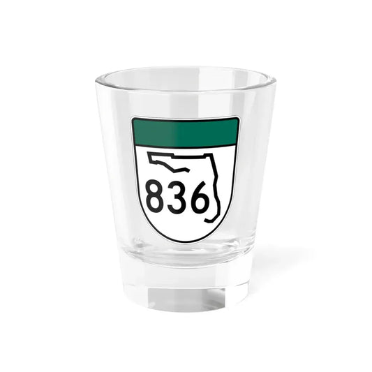 Free Florida 836 (Florida) (Road Sign) Shot Glass 1.5oz 1.5oz - Go Mug Yourself