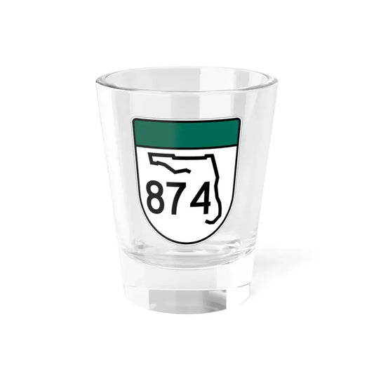 Free Florida 874 (Florida) (Road Sign) Shot Glass 1.5oz 1.5oz - Go Mug Yourself