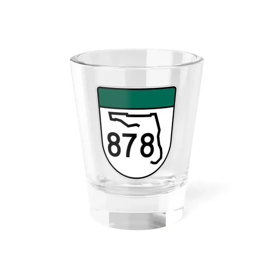 Free Florida 878 (Florida) (Road Sign) Shot Glass 1.5oz 1.5oz - Go Mug Yourself