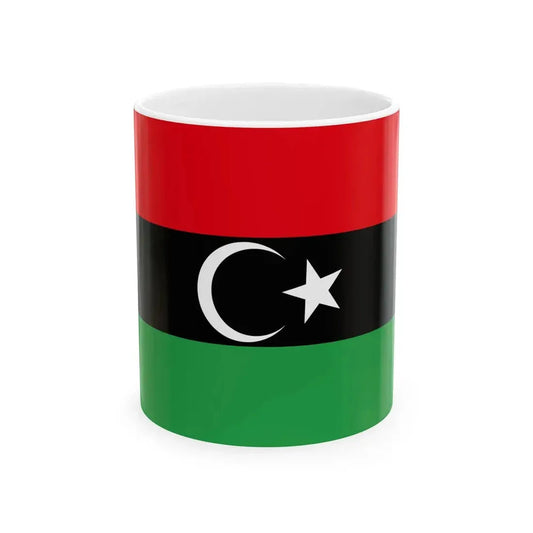 Free Libyan Airforce Fin Flash (Libya) White Coffee Mug 11oz - Go Mug Yourself