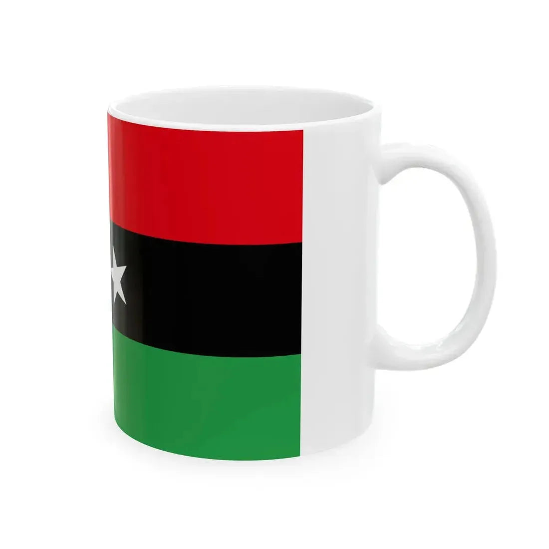 Free Libyan Airforce Fin Flash (Libya) White Coffee Mug - Go Mug Yourself