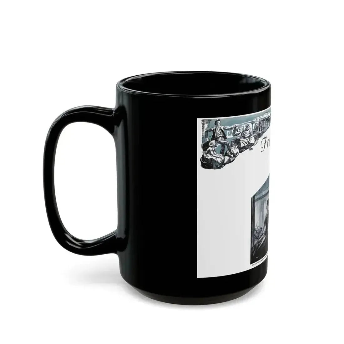 Free Night (1), Redbook, December 1934 - Black Coffee Mug - Go Mug Yourself