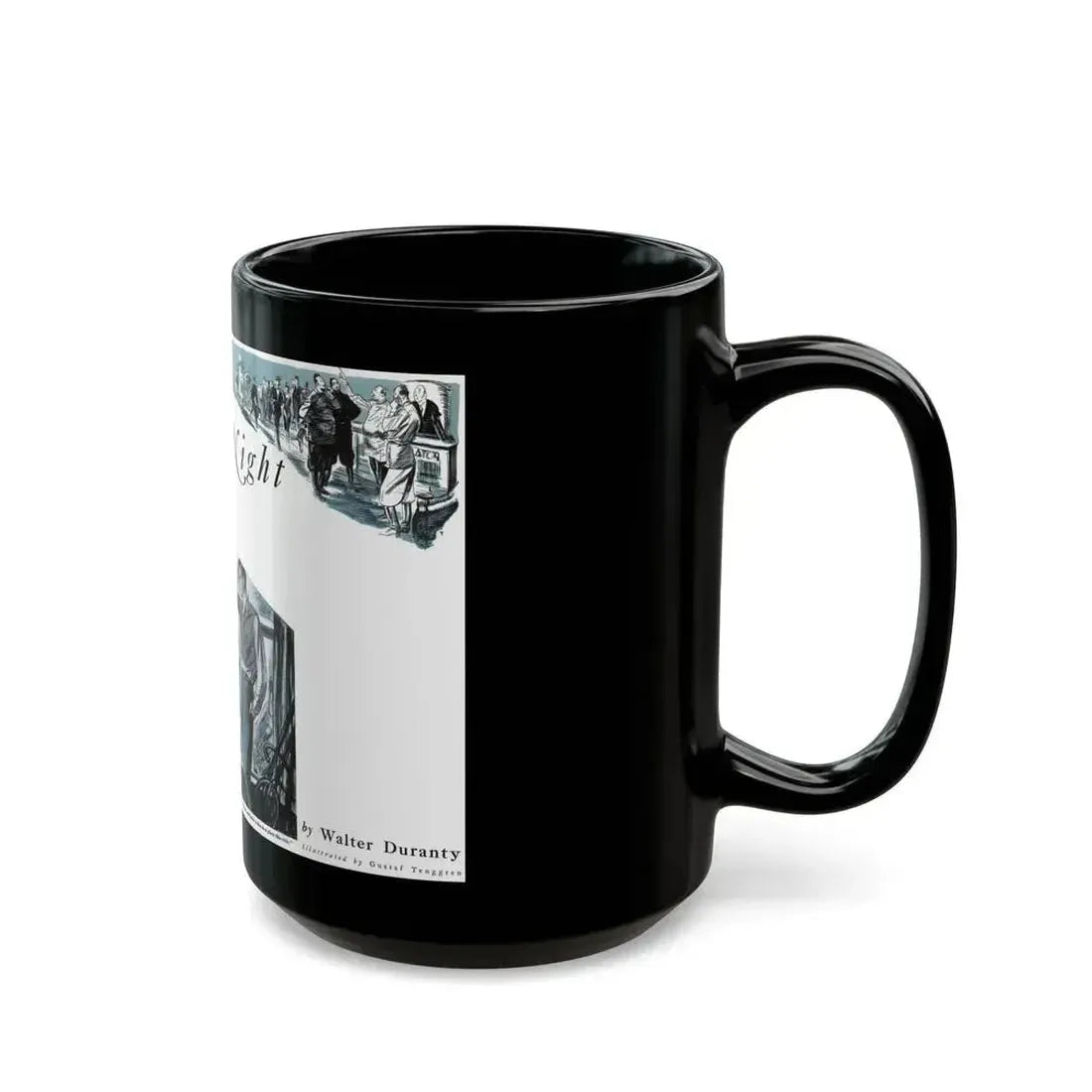 Free Night (1), Redbook, December 1934 - Black Coffee Mug - Go Mug Yourself