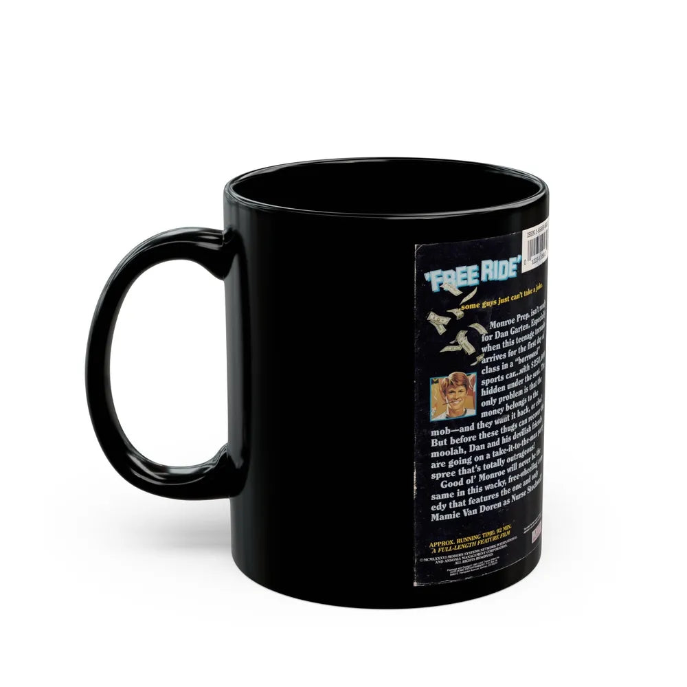 FREE RIDE (VHS COVER) - Black Coffee Mug-Go Mug Yourself