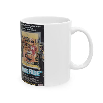 FREE RIDE (VHS COVER) - White Coffee Mug-Go Mug Yourself