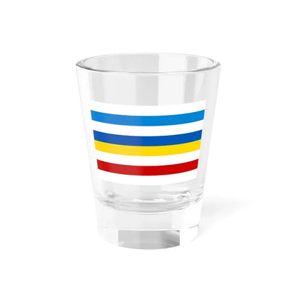 Free Russia Ukraine Belarus solidarity flag 1 (Ukraine) Shot Glass 1.5oz 1.5oz - Go Mug Yourself