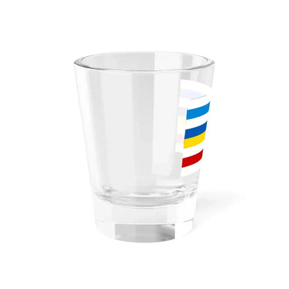Free Russia Ukraine Belarus solidarity flag 1 (Ukraine) Shot Glass 1.5oz - Go Mug Yourself