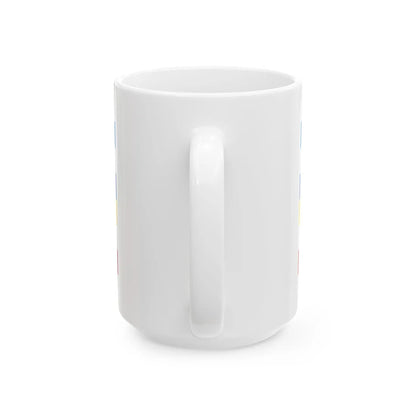 Free Russia Ukraine Belarus solidarity flag 1 (Ukraine) White Coffee Mug - Go Mug Yourself