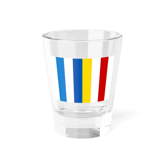 Free Russia Ukraine Belarus solidarity flag 2 (Ukraine) Shot Glass 1.5oz 1.5oz - Go Mug Yourself