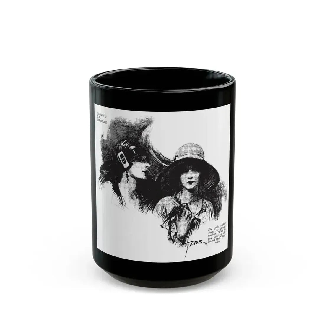 Free, White and Female (2), Collier's, February 25, 1928 - Black Coffee Mug 15oz - Go Mug Yourself