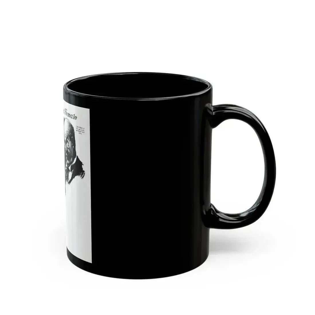 Free, White and Female (3), Collier's, March 3, 1928 - Black Coffee Mug - Go Mug Yourself