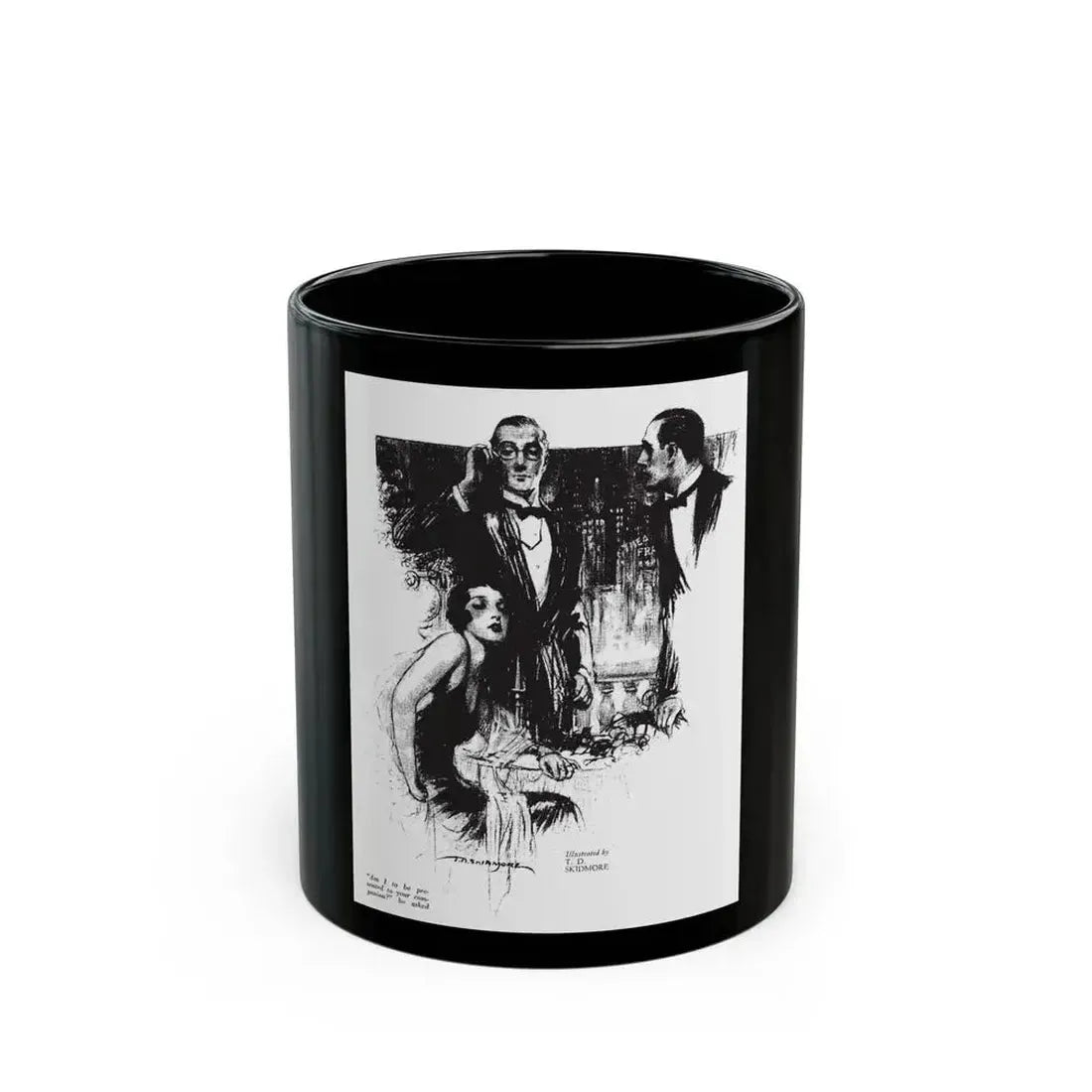 Free, White and Female (4), Collier's, March 3, 1928 - Black Coffee Mug 11oz - Go Mug Yourself