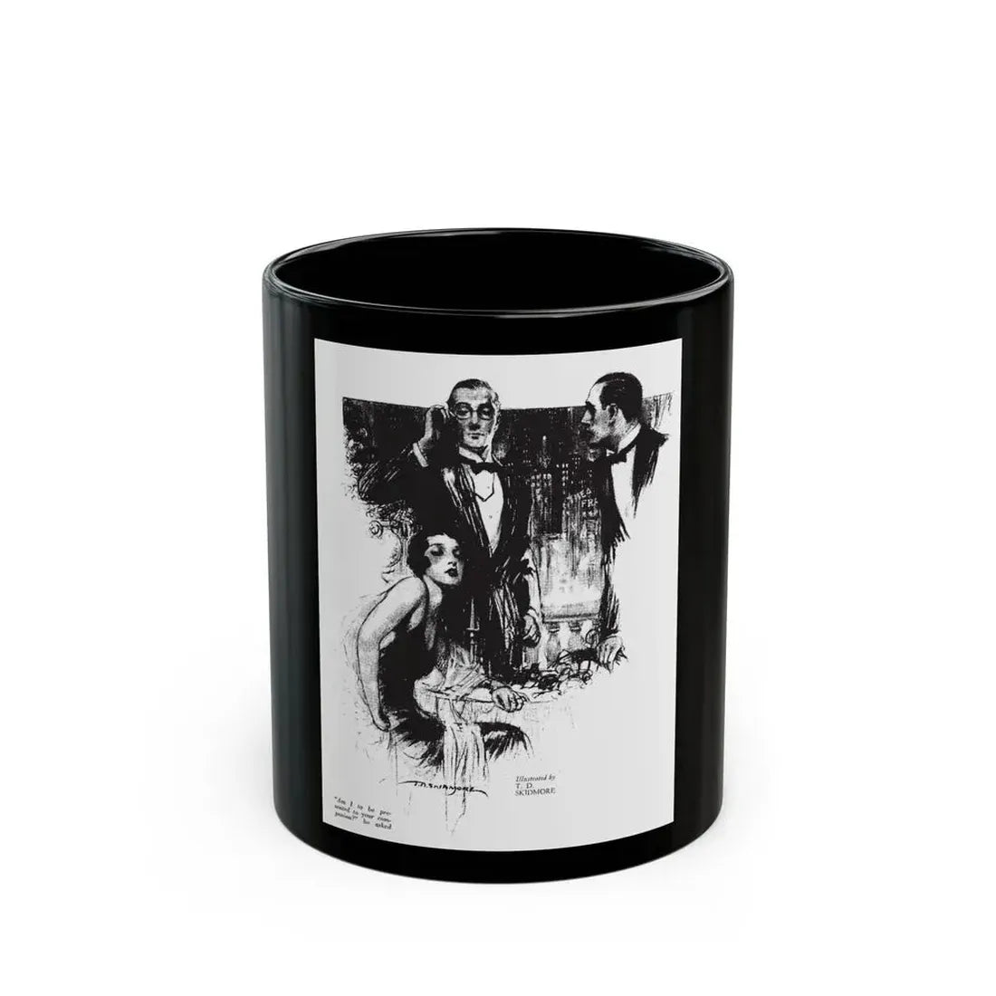 Free, White and Female (4), Collier's, March 3, 1928 - Black Coffee Mug 11oz - Go Mug Yourself