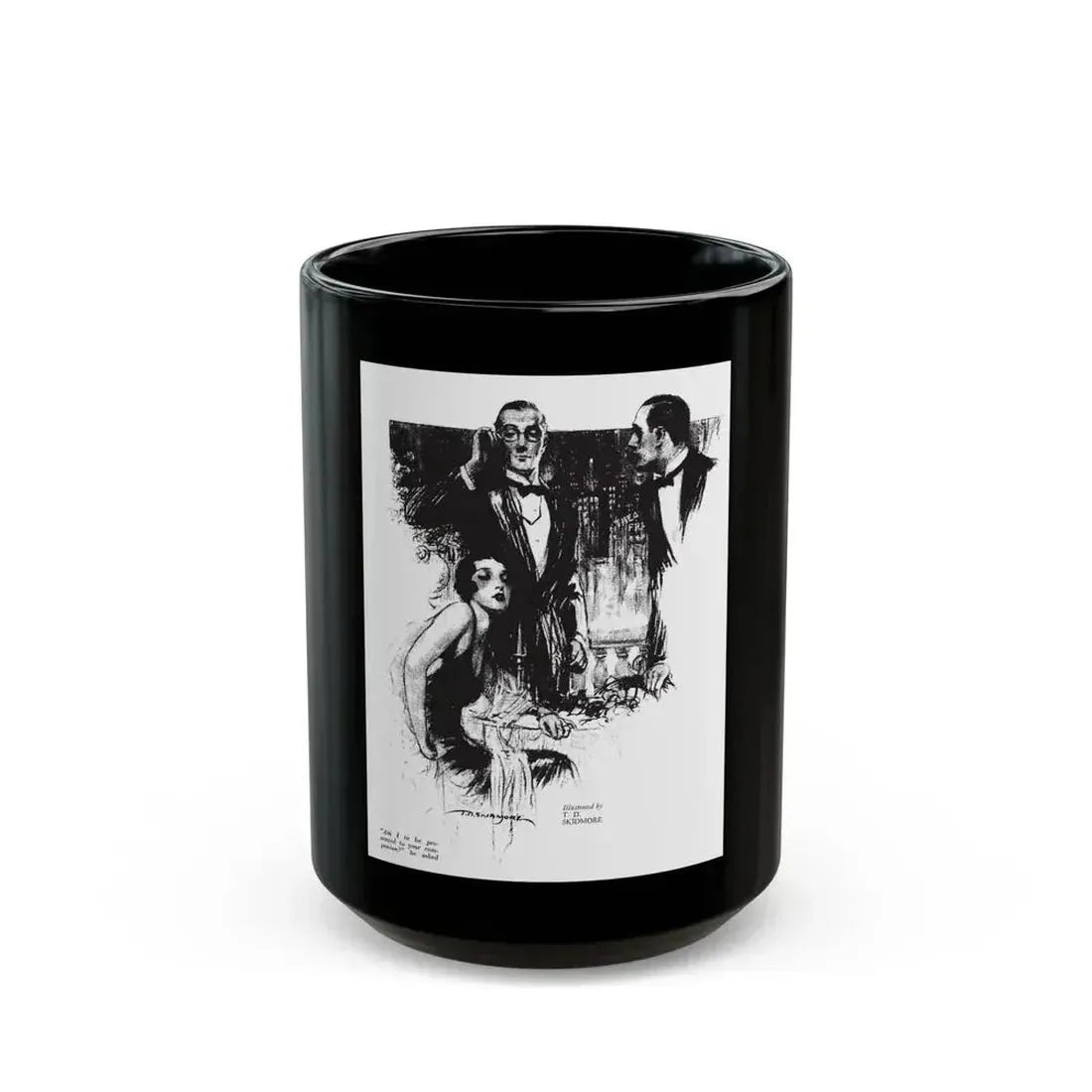 Free, White and Female (4), Collier's, March 3, 1928 - Black Coffee Mug 15oz - Go Mug Yourself