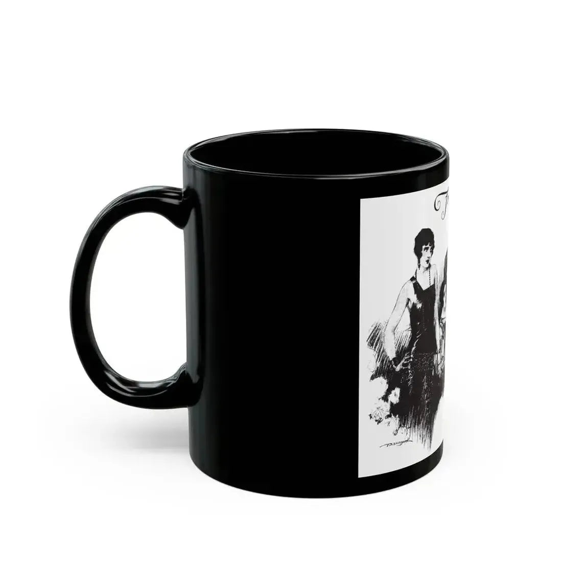 Free, White and Female (5), Collier's, March 10, 1928 - Black Coffee Mug - Go Mug Yourself
