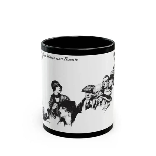 Free, White and Female (6), Collier's, March 24, 1928 - Black Coffee Mug 11oz - Go Mug Yourself