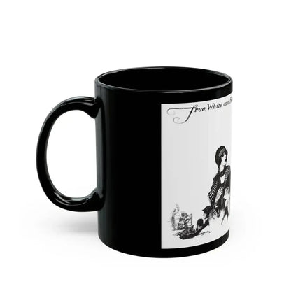 Free, White and Female (6), Collier's, March 24, 1928 - Black Coffee Mug - Go Mug Yourself