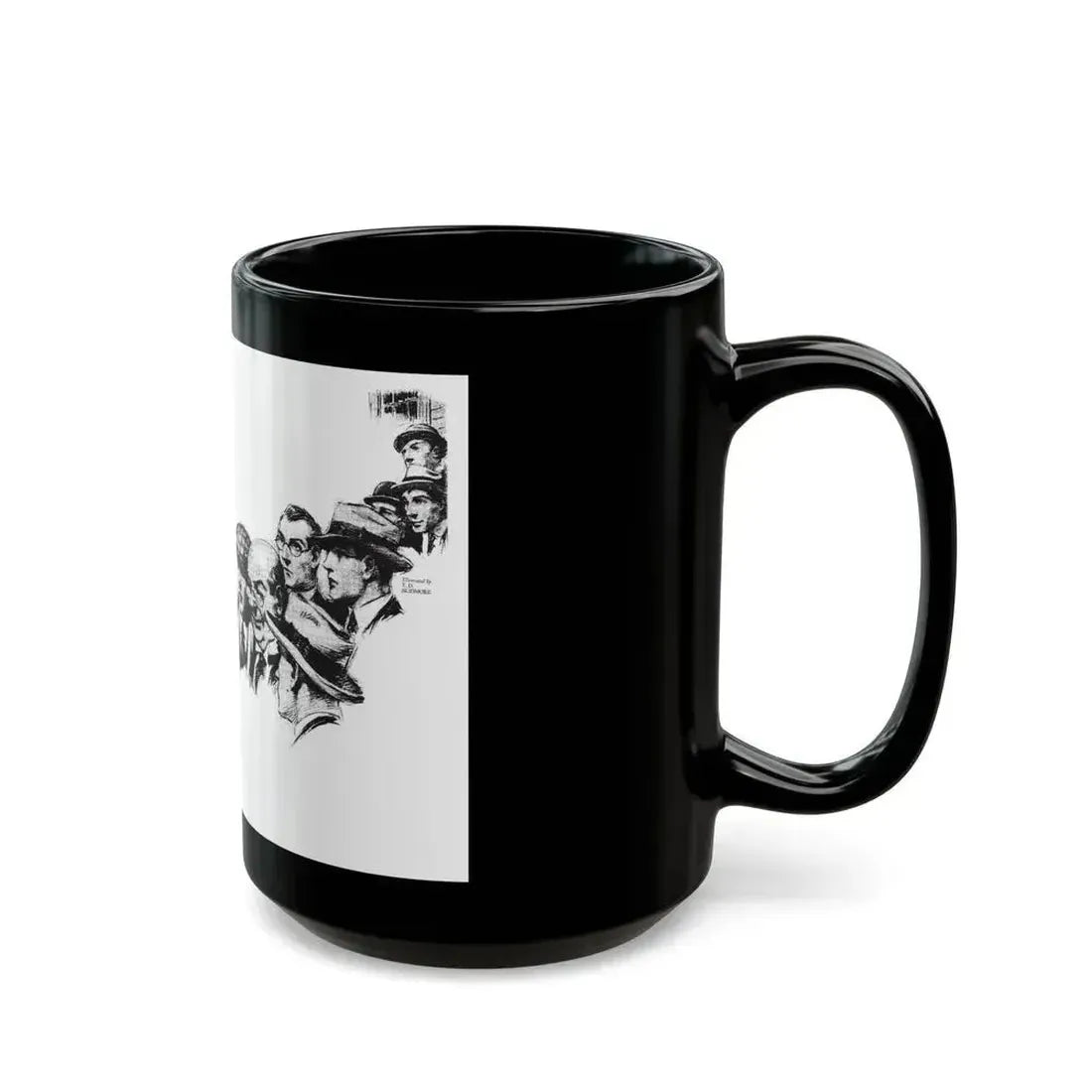 Free, White and Female (6), Collier's, March 24, 1928 - Black Coffee Mug - Go Mug Yourself