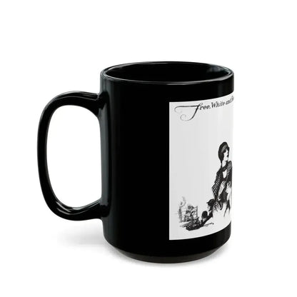 Free, White and Female (6), Collier's, March 24, 1928 - Black Coffee Mug - Go Mug Yourself