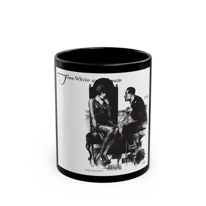 Free, White and Female (7), Collier's, March 31, 1928 - Black Coffee Mug 11oz - Go Mug Yourself