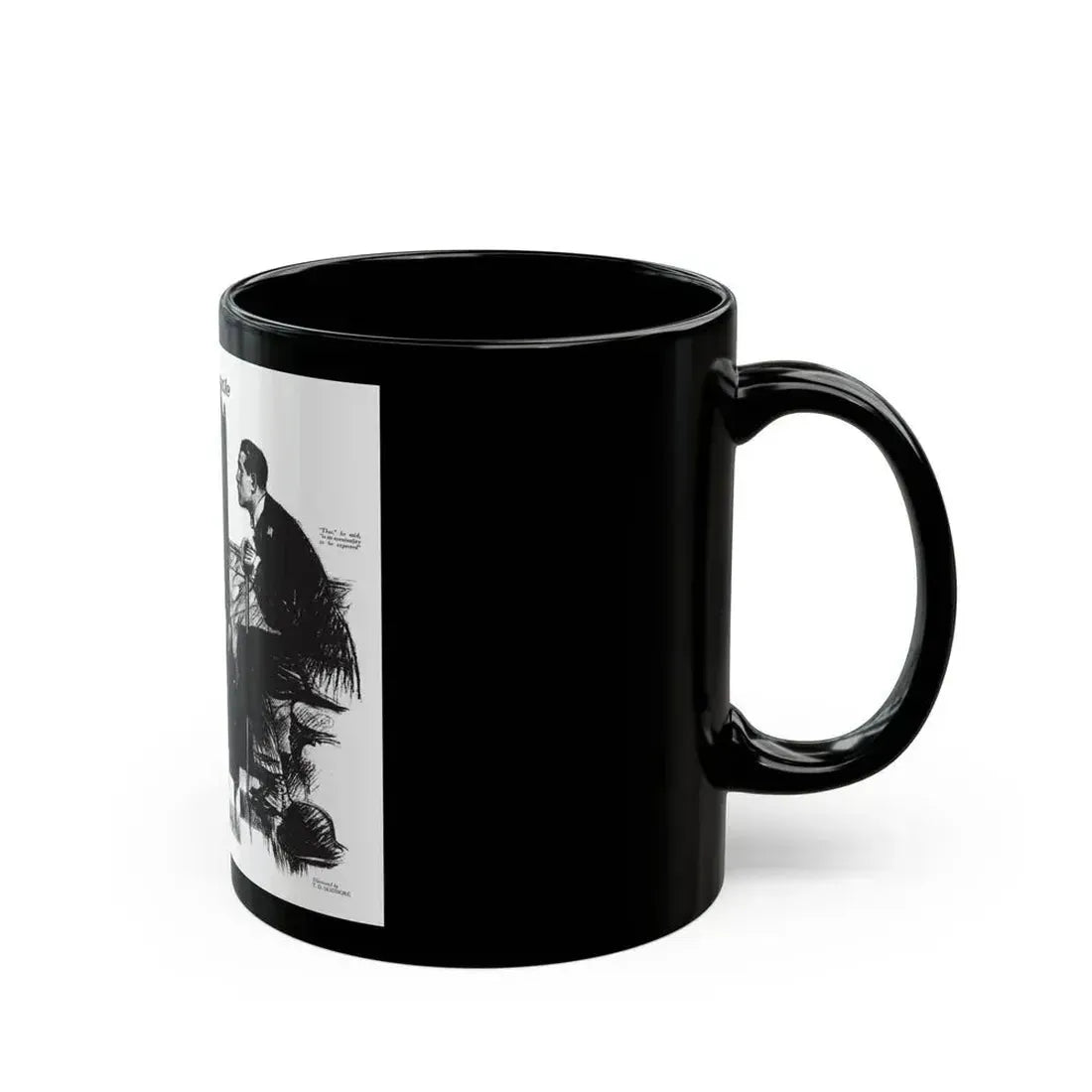 Free, White and Female (7), Collier's, March 31, 1928 - Black Coffee Mug - Go Mug Yourself
