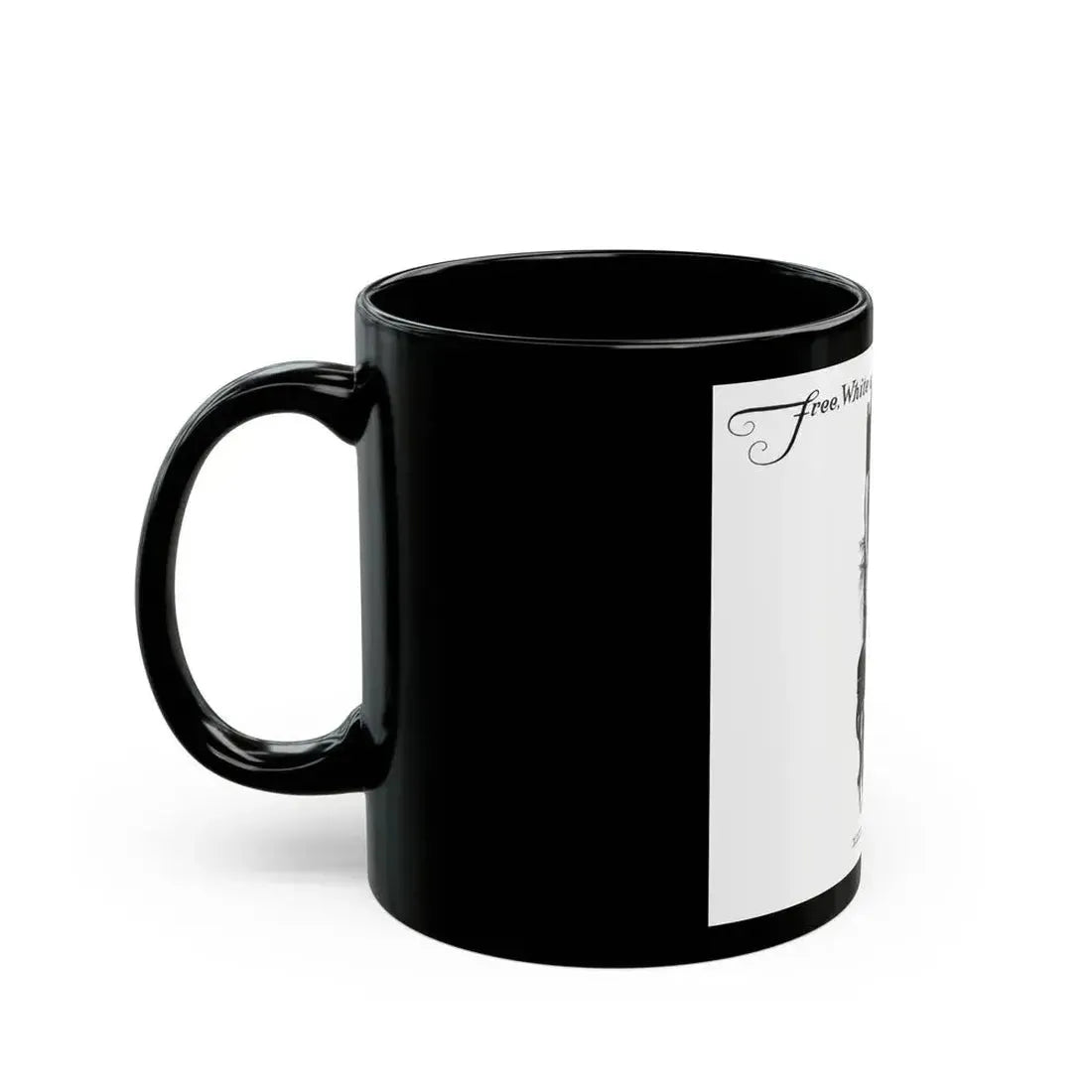 Free, White and Female (7), Collier's, March 31, 1928 - Black Coffee Mug - Go Mug Yourself