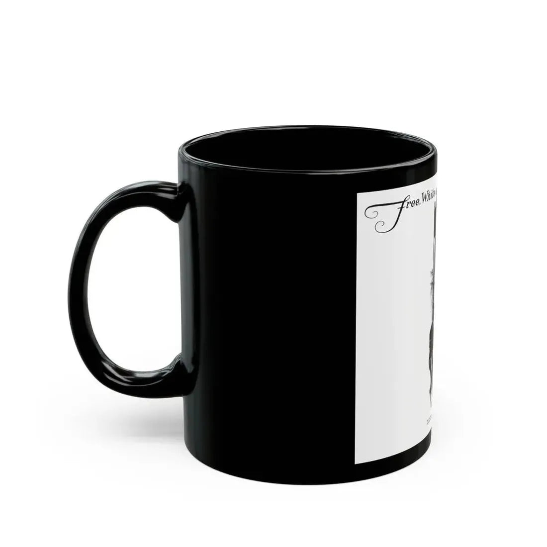 Free, White and Female (7), Collier's, March 31, 1928 - Black Coffee Mug - Go Mug Yourself