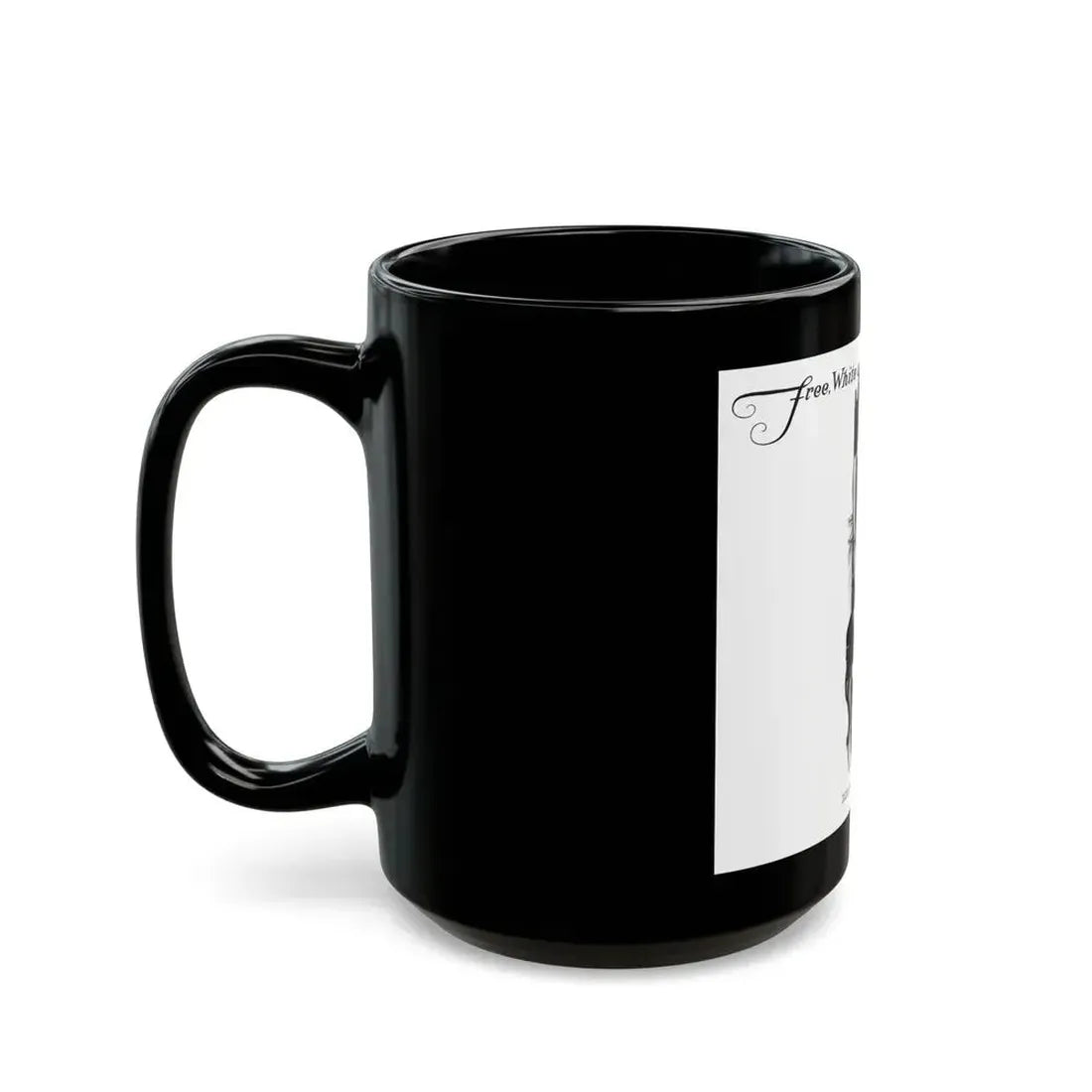 Free, White and Female (7), Collier's, March 31, 1928 - Black Coffee Mug - Go Mug Yourself