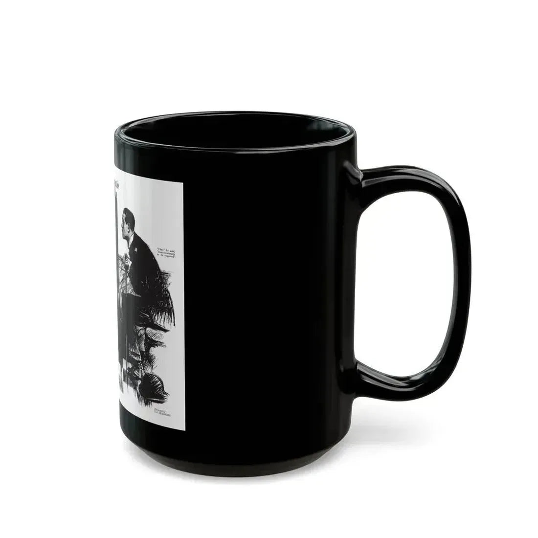 Free, White and Female (7), Collier's, March 31, 1928 - Black Coffee Mug - Go Mug Yourself