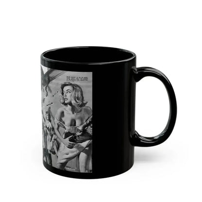 Freedom Girl's' Iron Curtain Escape, For Men Only, June 1964 - Black Coffee Mug - Go Mug Yourself