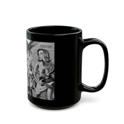 Freedom Girl's' Iron Curtain Escape, For Men Only, June 1964 - Black Coffee Mug - Go Mug Yourself