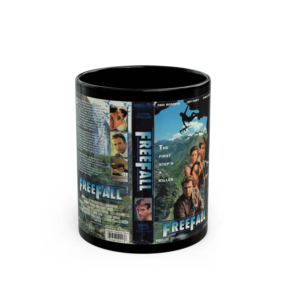 FREEFALL (VHS COVER) - Black Coffee Mug-11oz-Go Mug Yourself