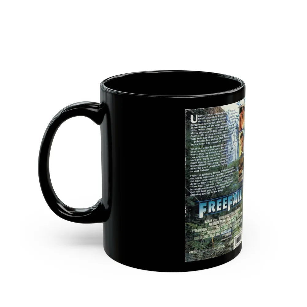 FREEFALL (VHS COVER) - Black Coffee Mug-Go Mug Yourself