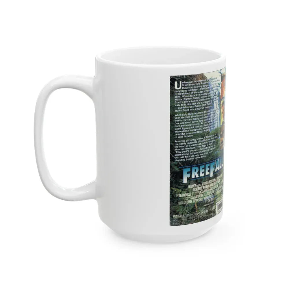FREEFALL (VHS COVER) - White Coffee Mug - Go Mug Yourself