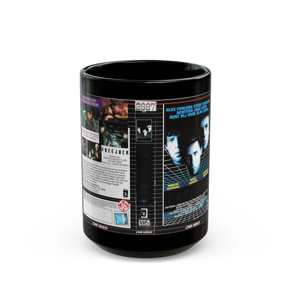 FREEJACK (VHS COVER) - Black Coffee Mug-15oz-Go Mug Yourself