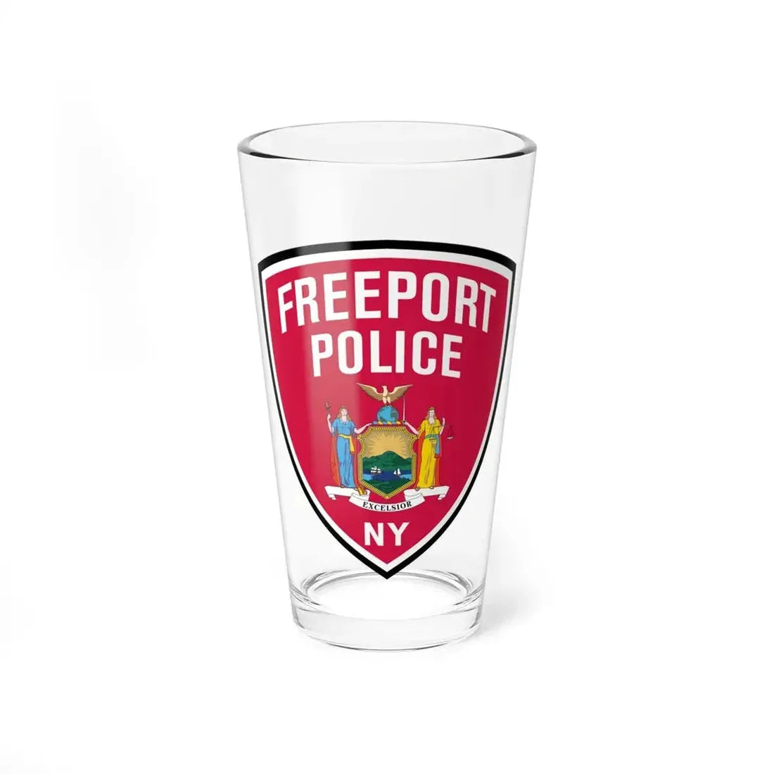 Freeport New York Police - Pint Glass 16oz 16oz - Go Mug Yourself