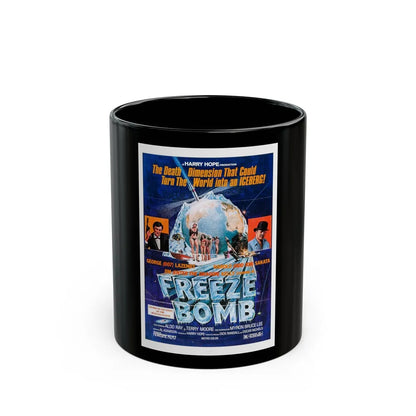 FREEZE BOMB (DEATH DIMENSION) 1978 Movie Poster - Black Coffee Mug-11oz-Go Mug Yourself