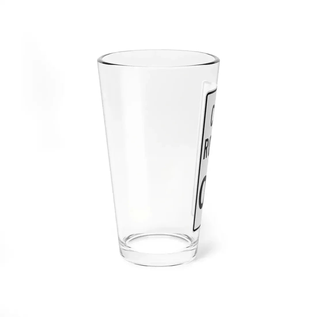 Fremont Ohio city route shield template (Ohio) (Road Sign) Pint Glass 16oz - Go Mug Yourself