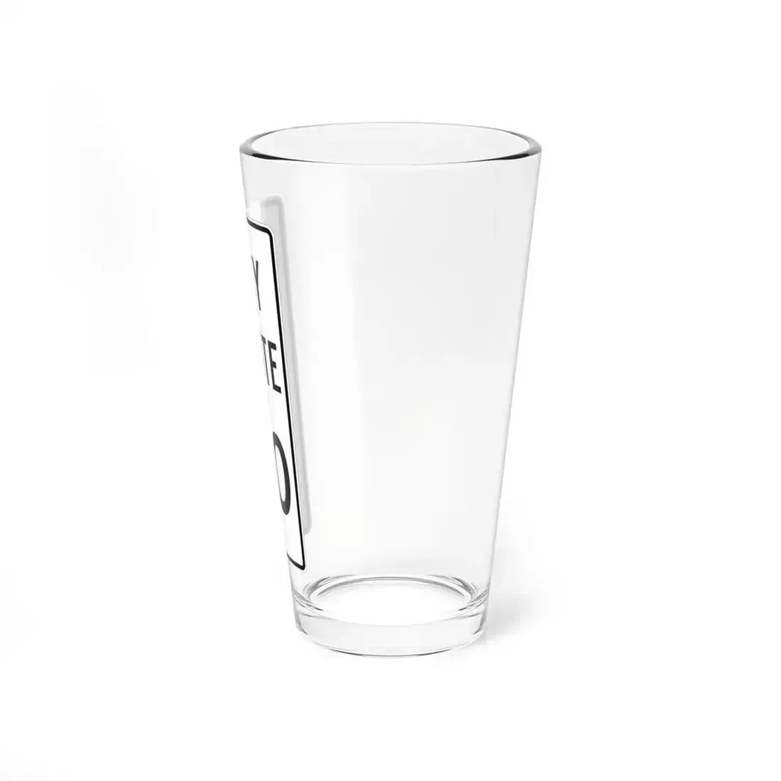 Fremont Ohio city route shield template (Ohio) (Road Sign) Pint Glass 16oz - Go Mug Yourself