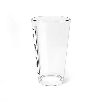 Fremont Ohio city route shield template (Ohio) (Road Sign) Pint Glass 16oz - Go Mug Yourself