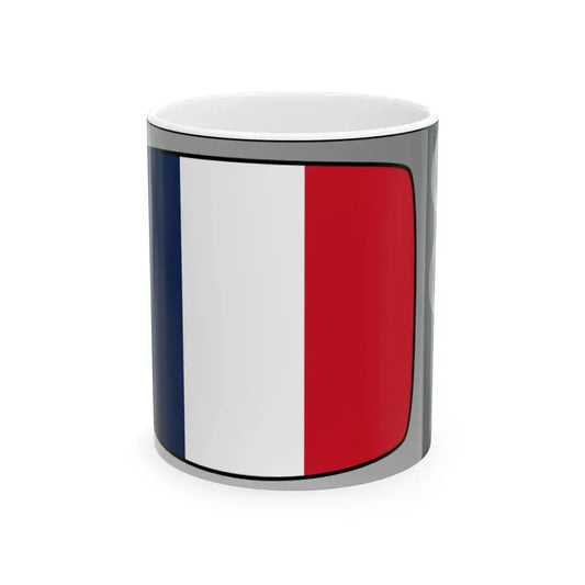 French flag tv (France) White Coffee Mug 11oz - Go Mug Yourself