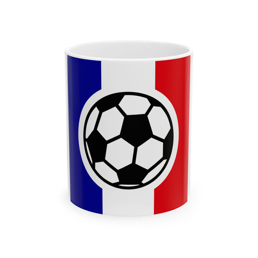 French football (France) White Coffee Mug-11oz-Go Mug Yourself