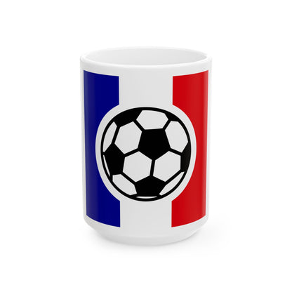 French football (France) White Coffee Mug-15oz-Go Mug Yourself