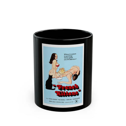 FRENCH KITTENS 1978 Movie Poster - Black Coffee Mug-11oz-Go Mug Yourself