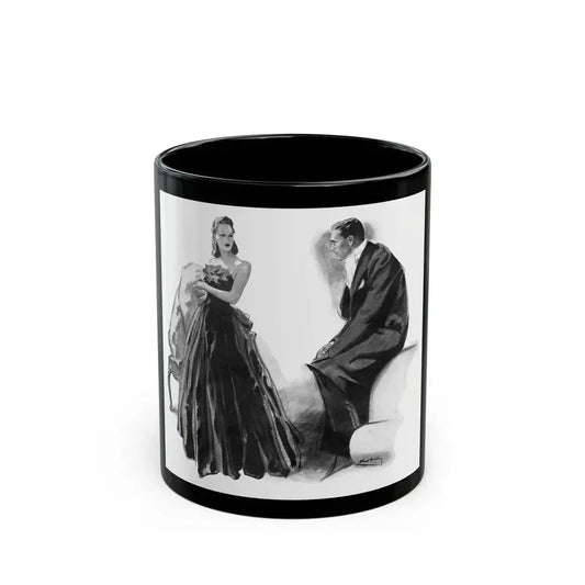 French Model by Sylvia Thompson, Britannia And Eve magazine, 1939 (1) - Black Coffee Mug 11oz - Go Mug Yourself