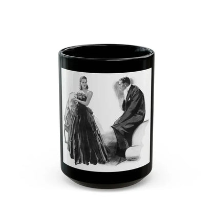 French Model by Sylvia Thompson, Britannia And Eve magazine, 1939 (1) - Black Coffee Mug 15oz - Go Mug Yourself
