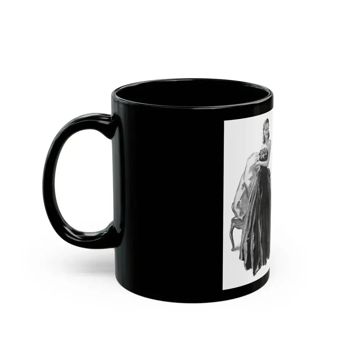 French Model by Sylvia Thompson, Britannia And Eve magazine, 1939 (1) - Black Coffee Mug - Go Mug Yourself